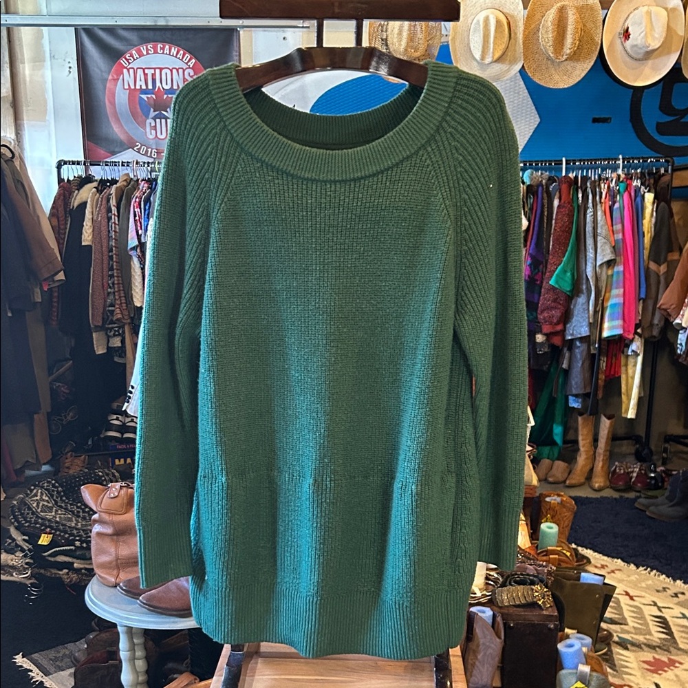 lululemon athletica Forest Green Crewneck Sweater